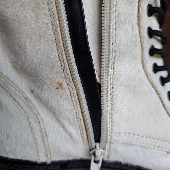 MNG Boots,  pony white leather - Picture 5 of 8